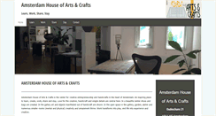 Desktop Screenshot of amsterdamhouseofartsandcrafts.com