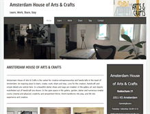 Tablet Screenshot of amsterdamhouseofartsandcrafts.com